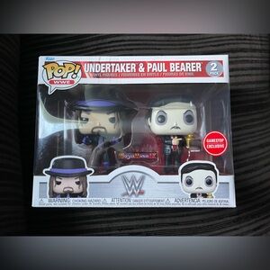 Funko WWE Undertaker & Paul Bearer Figures - Black and Purple - NEW UNOPENED